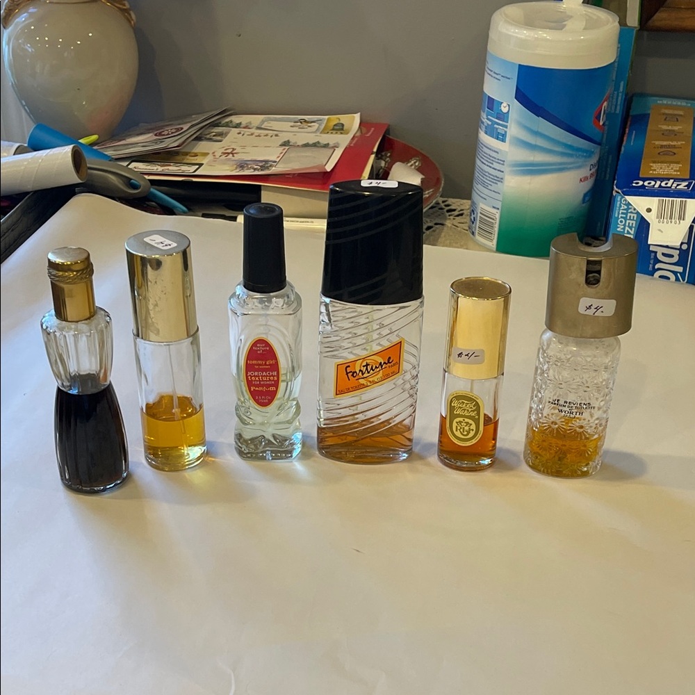 Assorted Perfume Bottles Collection retro vintage bottles sold as display only